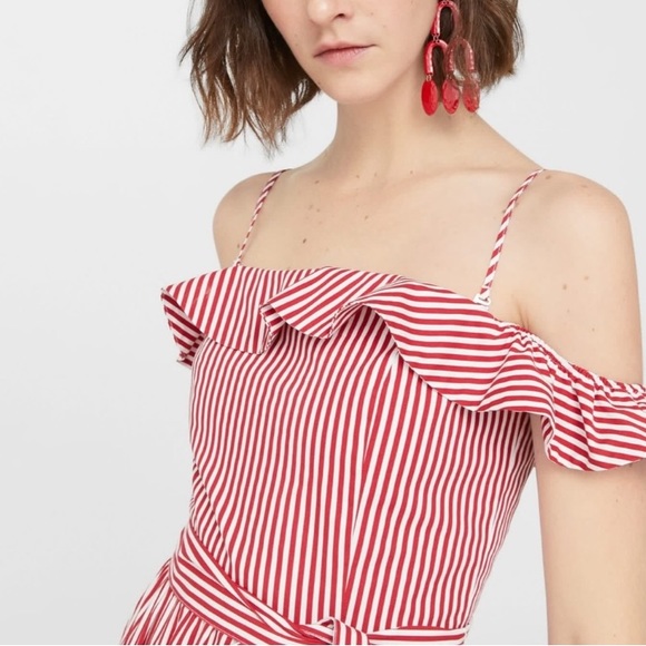 STRIPED MIDI DRESS - NWT - Picture 7 of 8